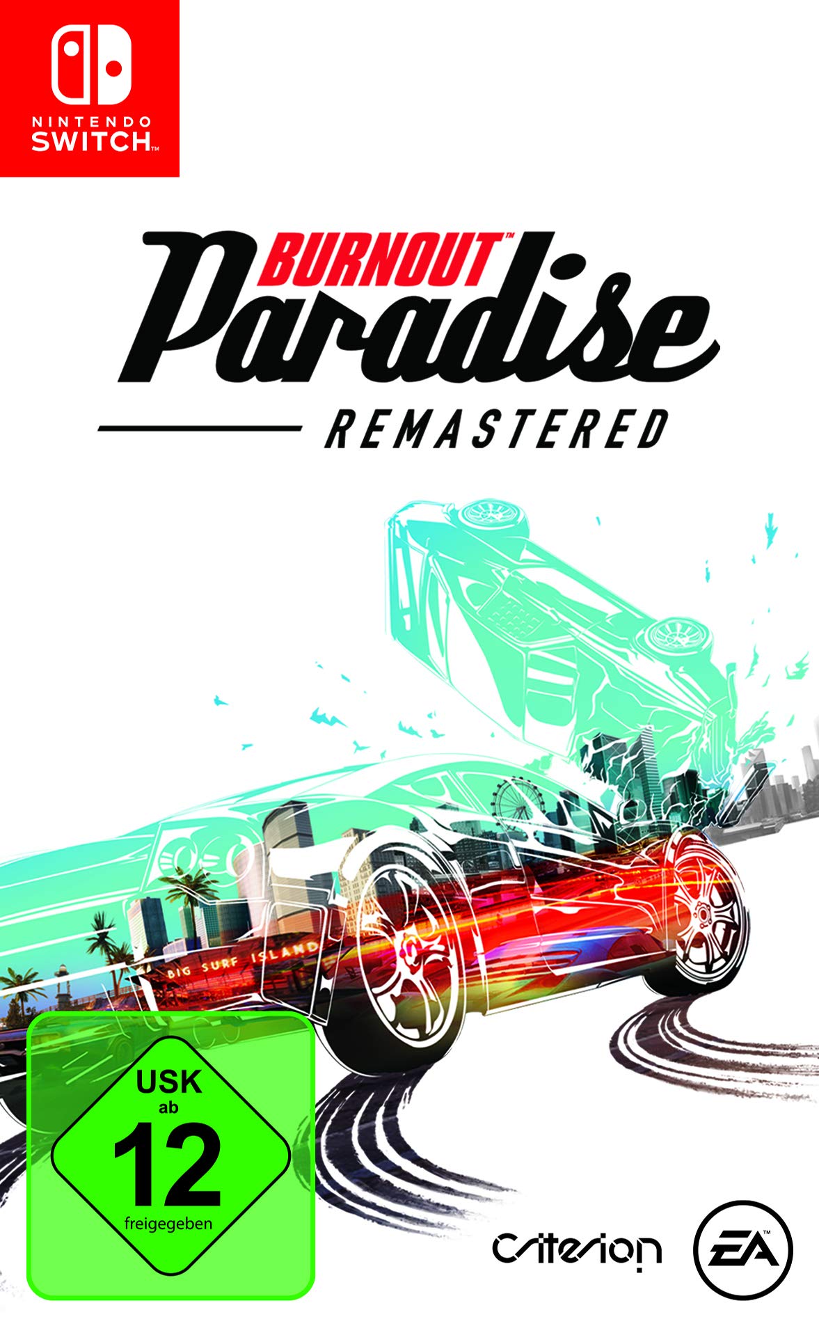 Burnout Paradise Remastered - Nintendo Switch Game - Open World Racing & Stunt Driving for Ultimate Gaming Experience - Perfect for Solo Play & Multiplayer Fun