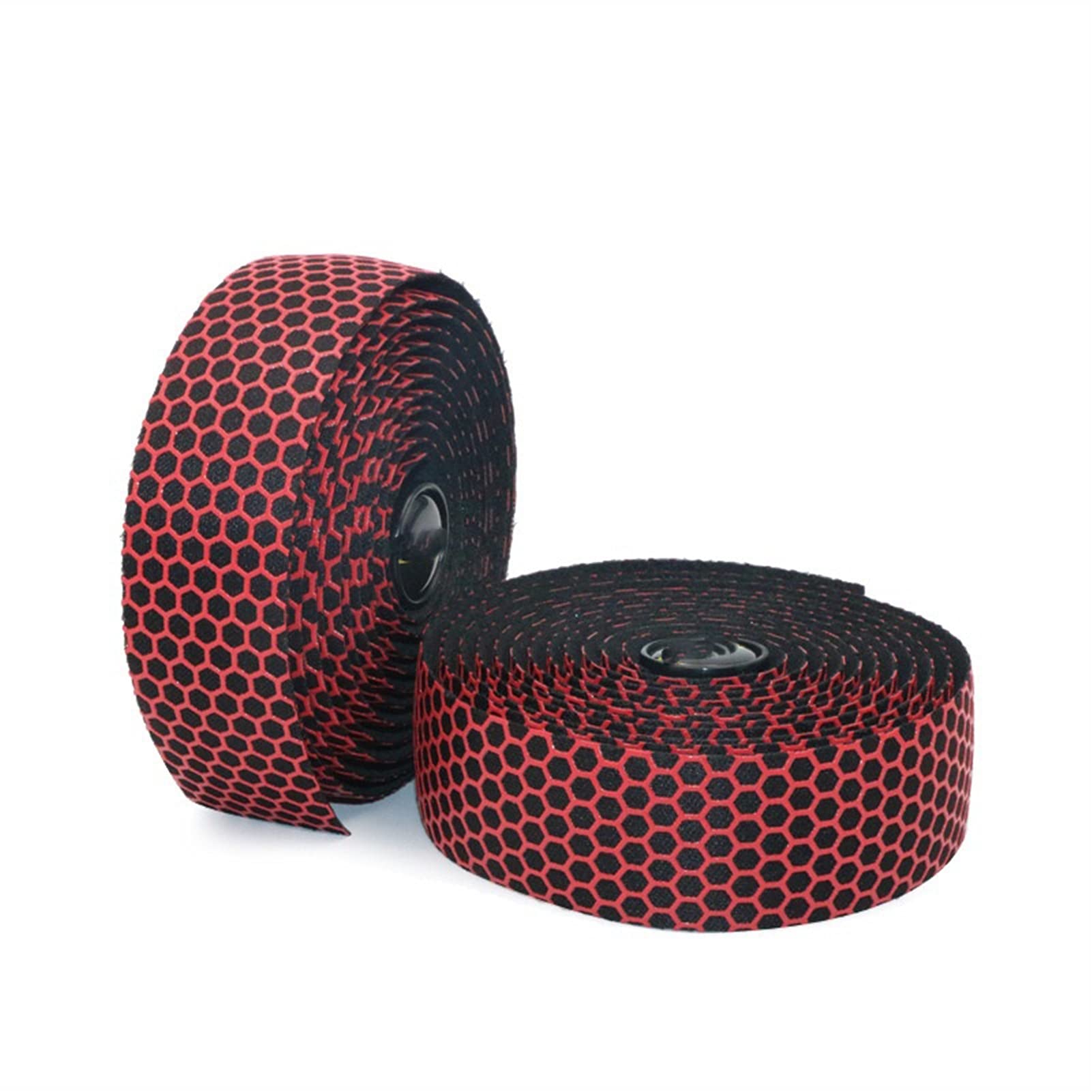 HUACHEN-LS Premium Silicone Bicycle Handlebar Tape - Anti-Slip, Breathable Road Bike Handle Wrap for Racing & Fixed Gear Bikes - Comfortable Cycling Grip for Long Rides (Red) - Perfect for Commuting, Training & Competitive Cycling