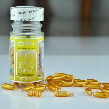 ClubComfort Aloe Vera & Vitamin E Facial Oil Capsules - 4 Pack (240 Capsules) | Hydrating & Nourishing Skin Care for Dry & Sensitive Skin | Perfect for Night Routine & Travel Skincare