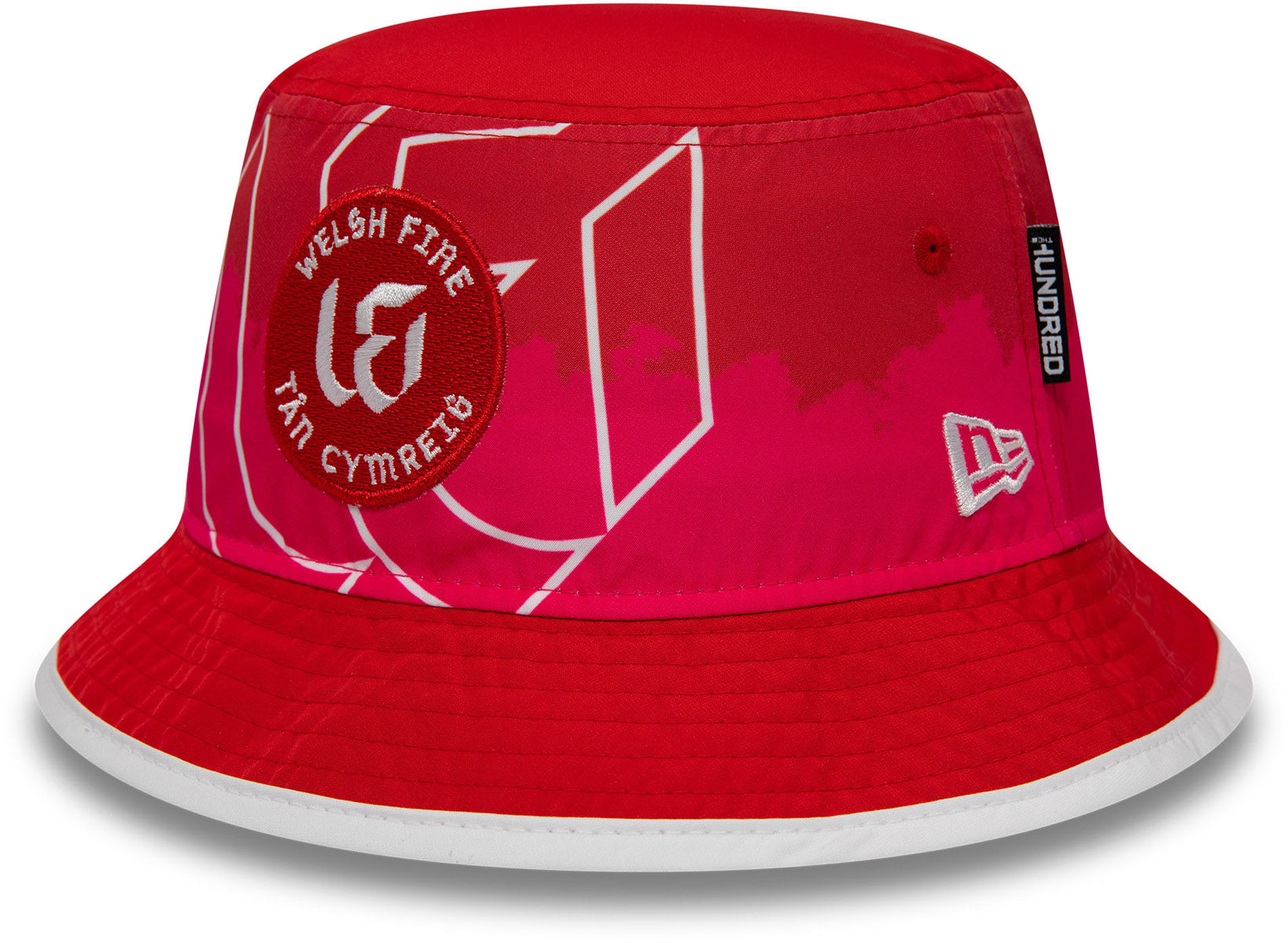 Welsh Fire The Hundred New Era All Over Print Bucket Hat - Stylish Sun Protection for Cricket Fans, Outdoor Sports & Summer Fashion