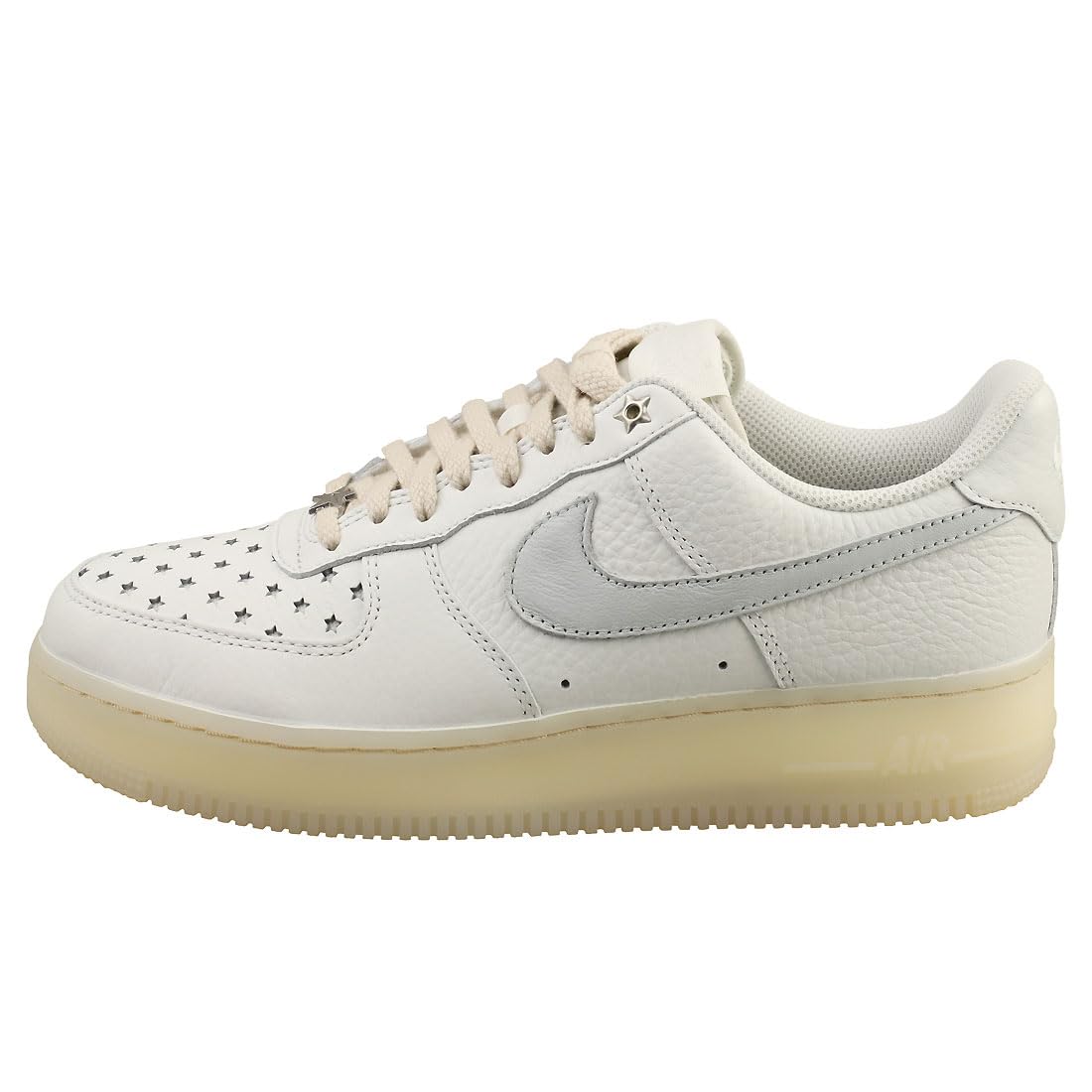 Nike AIR Force 1 07 Women's White Platinum Fashion Sneakers - Size 10.5 US | Comfortable Athletic Shoes for Running, Gym & Casual Wear