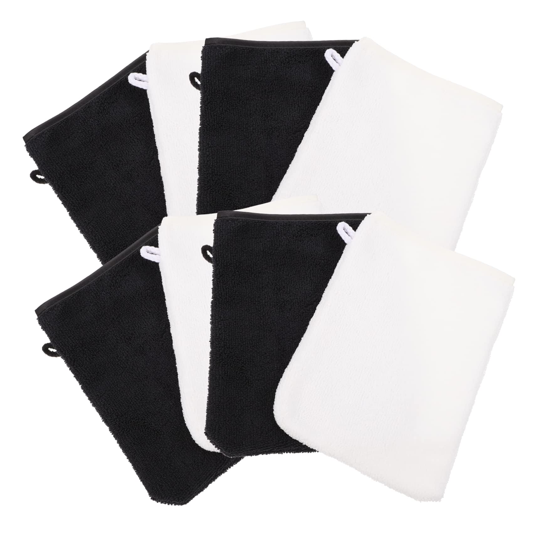 Soft Exfoliating Gloves for Face Cleaning & Makeup Removal - Set of 8 for Spa & Skincare