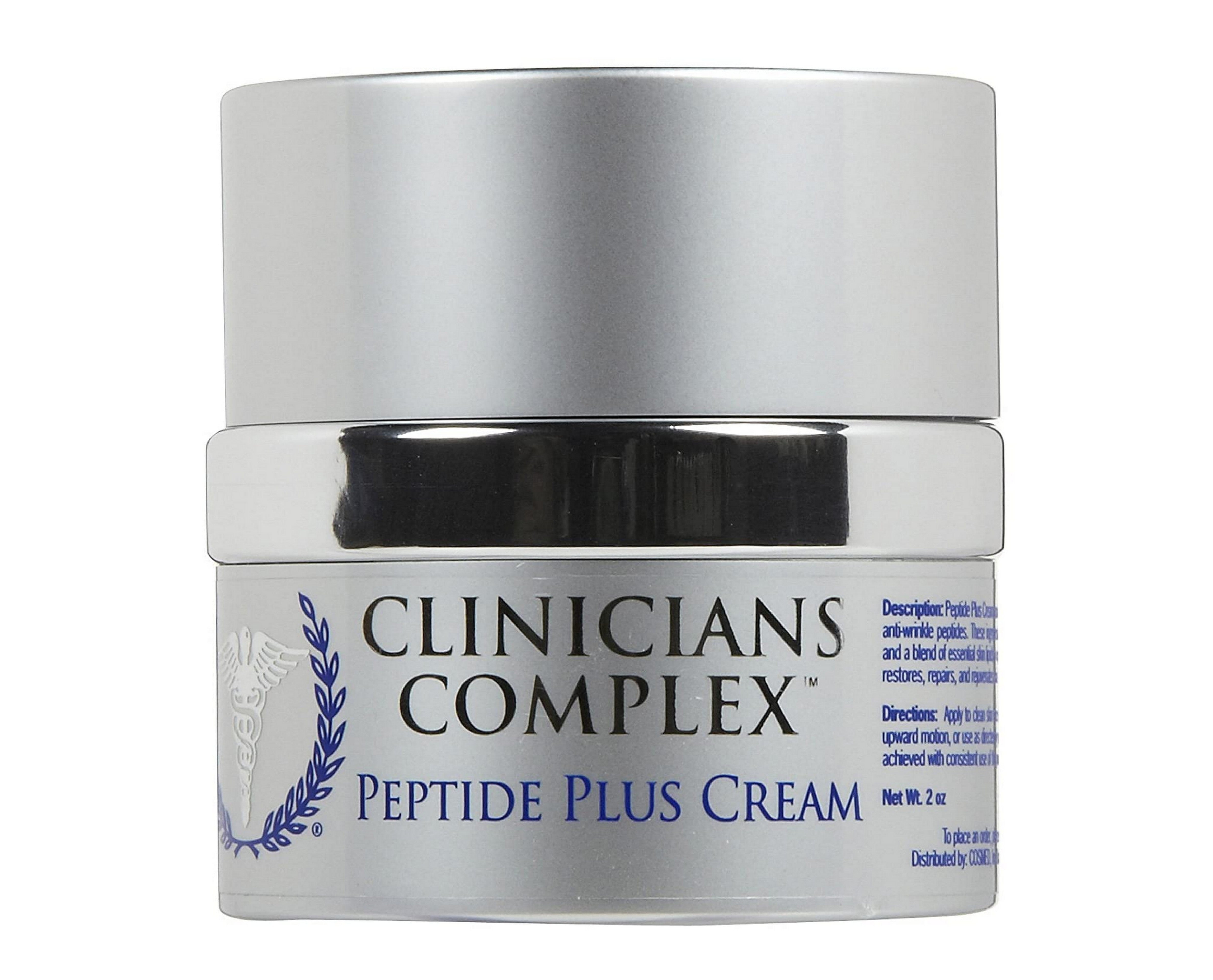 Clinicians Complex Peptide Plus Cream 2 oz - Anti-Aging Face Moisturizer for Wrinkles & Fine Lines - Day & Night Skincare Routine