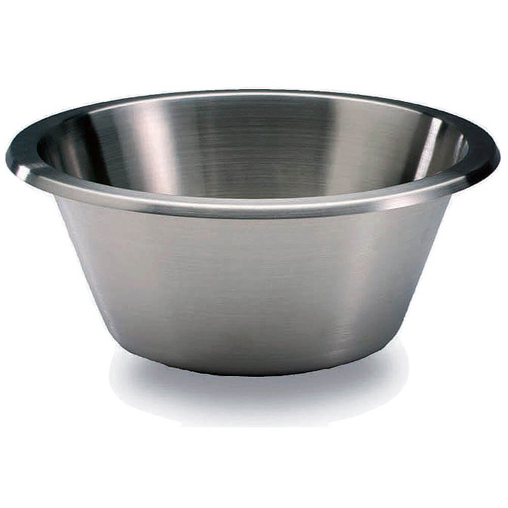 Matfer Bourgeat 11-Inch Stainless Steel Mixing Bowl with Flat Bottom - Perfect for Baking, Cooking, Mixing & Food Prep - Commercial & Home Kitchen Use