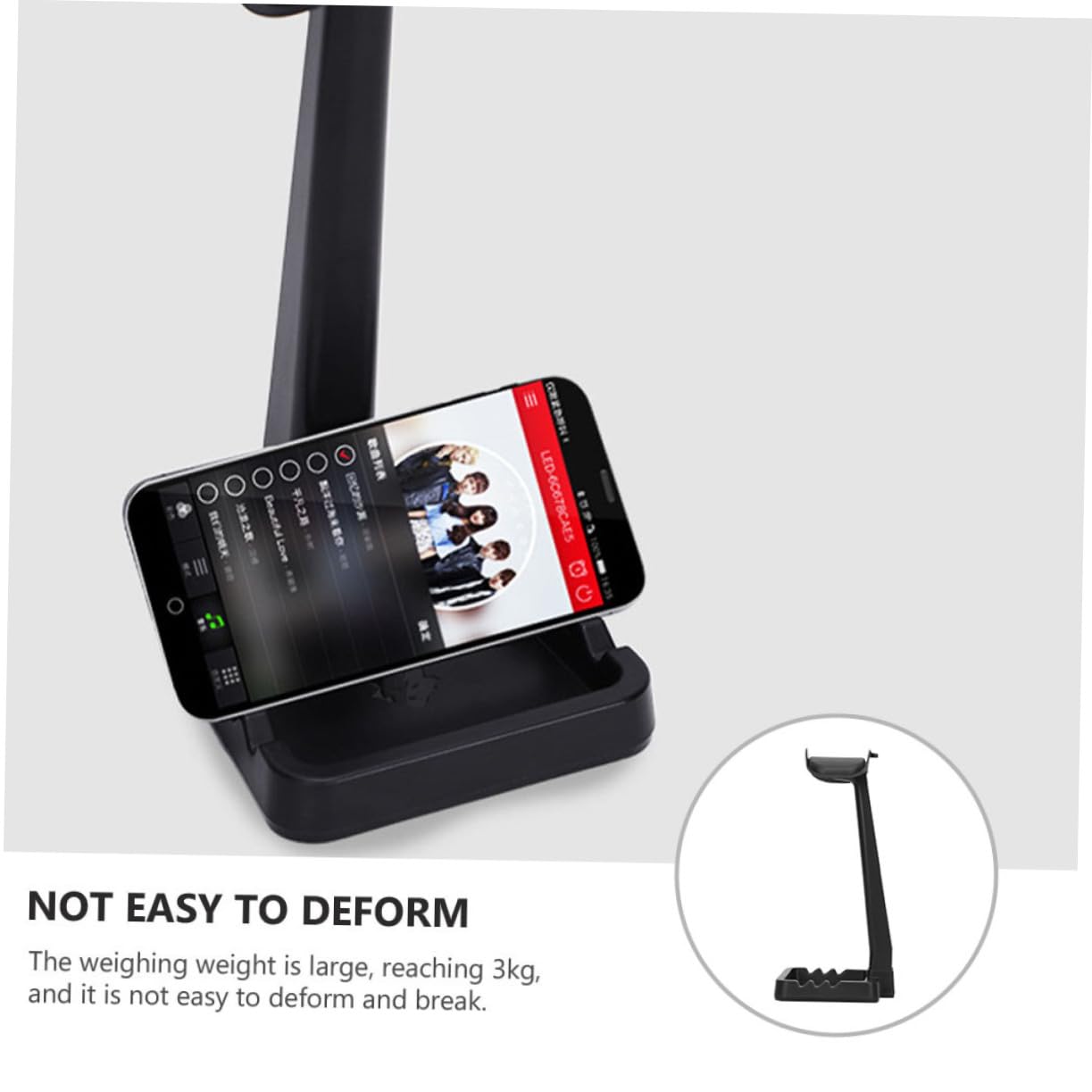 PRETYZOOM 1-Piece Headphone Hanger Bracket - Universal Headset Holder for Desk, Wall Mountable Headphone Stand with Multi-Function Display - Perfect for Office, Gaming Setup & Home Organization