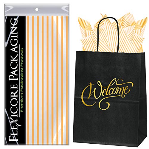 Tangerine Orange Pin Stripe