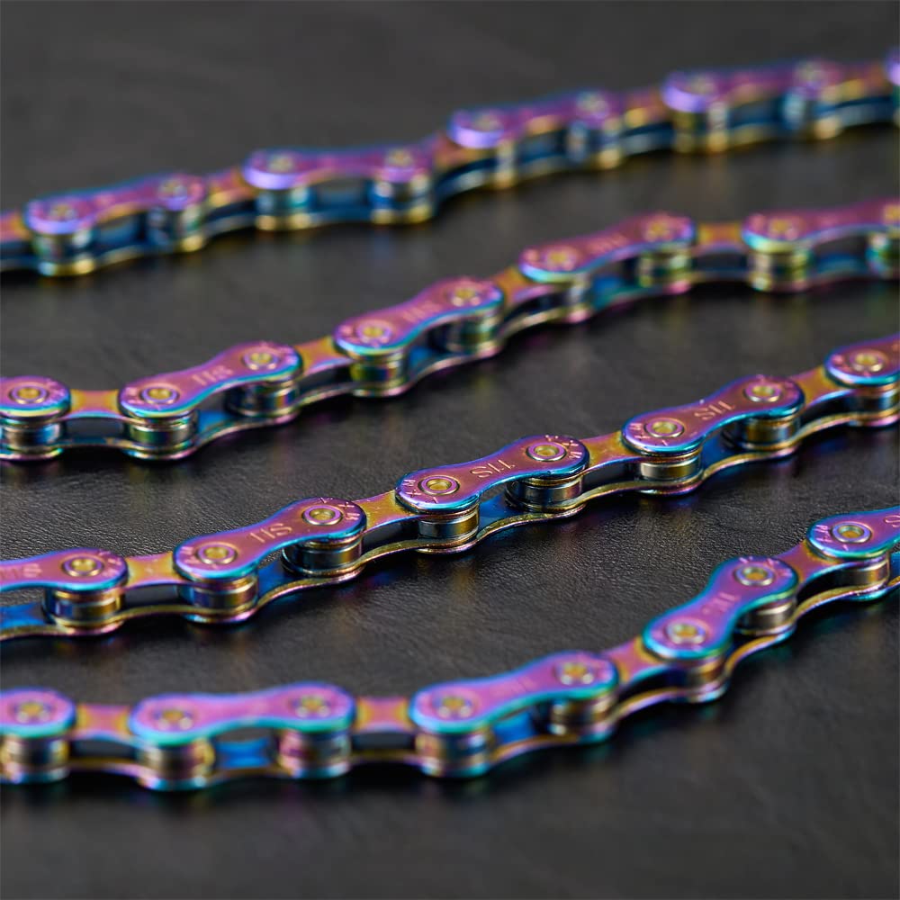 11-Speed Rainbow Bicycle Chain - 1/2