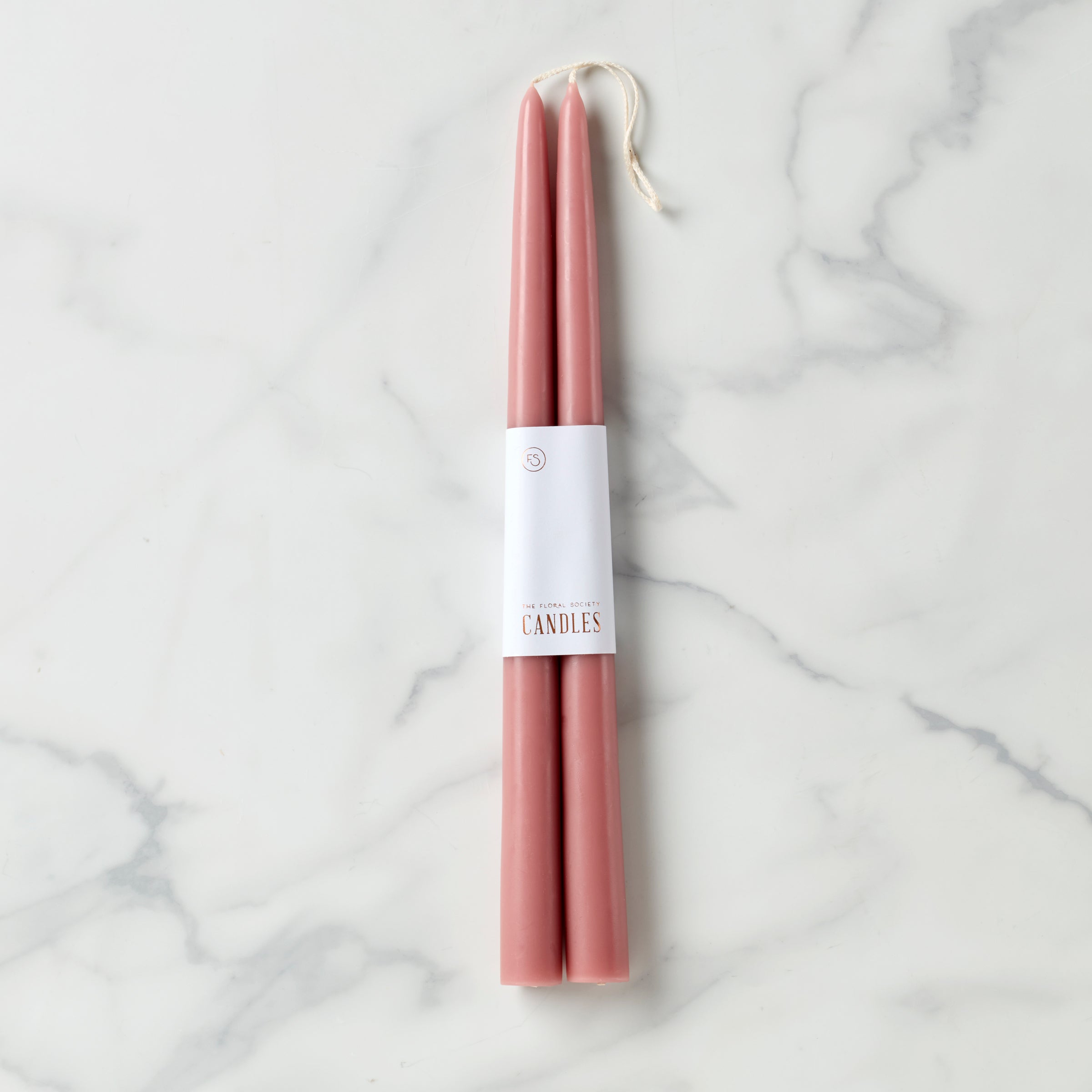 12-Pack Rose Scented Taper Candles - Hand-Dipped for Romantic Dinners & Wedding Decor