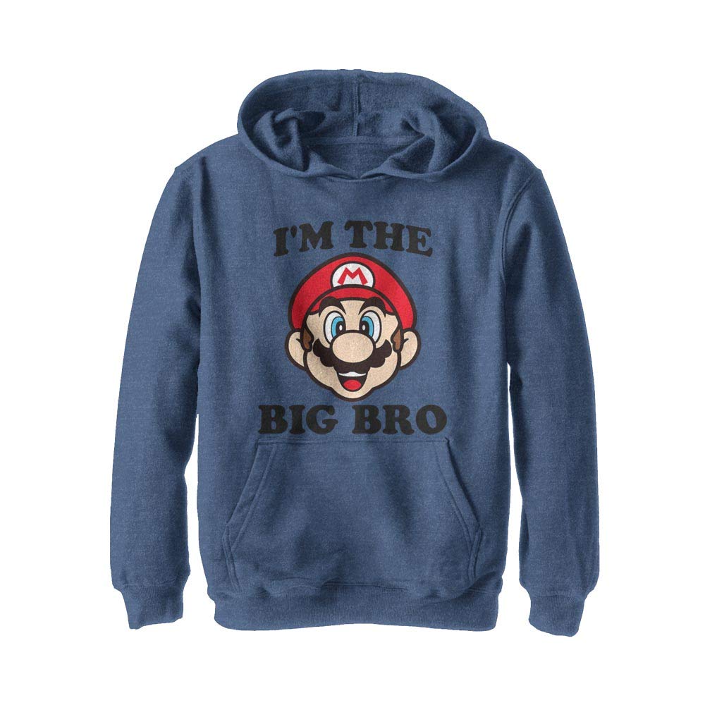 Nintendo Boys' Hooded Pullover Fleece Jacket - Warm & Soft Gaming Hoodie for Kids - Perfect for Outdoor Play, School & Video Game Nights