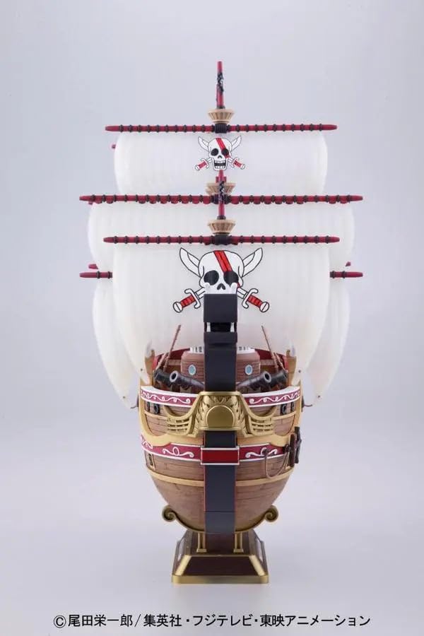 One Piece Model Kit - Red Force Pirate Ship 30cm Collectible - Perfect for Anime Fans & Model Builders - Display for Home, Office, or Gift for One Piece Lovers