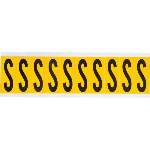 Brady 1534-S 15368 15 Series Indoor/Outdoor Numbers & Letters (Pack of 50 Cards) - Durable Signage for Address Marking, Warehouse Labeling & Facility Identification
