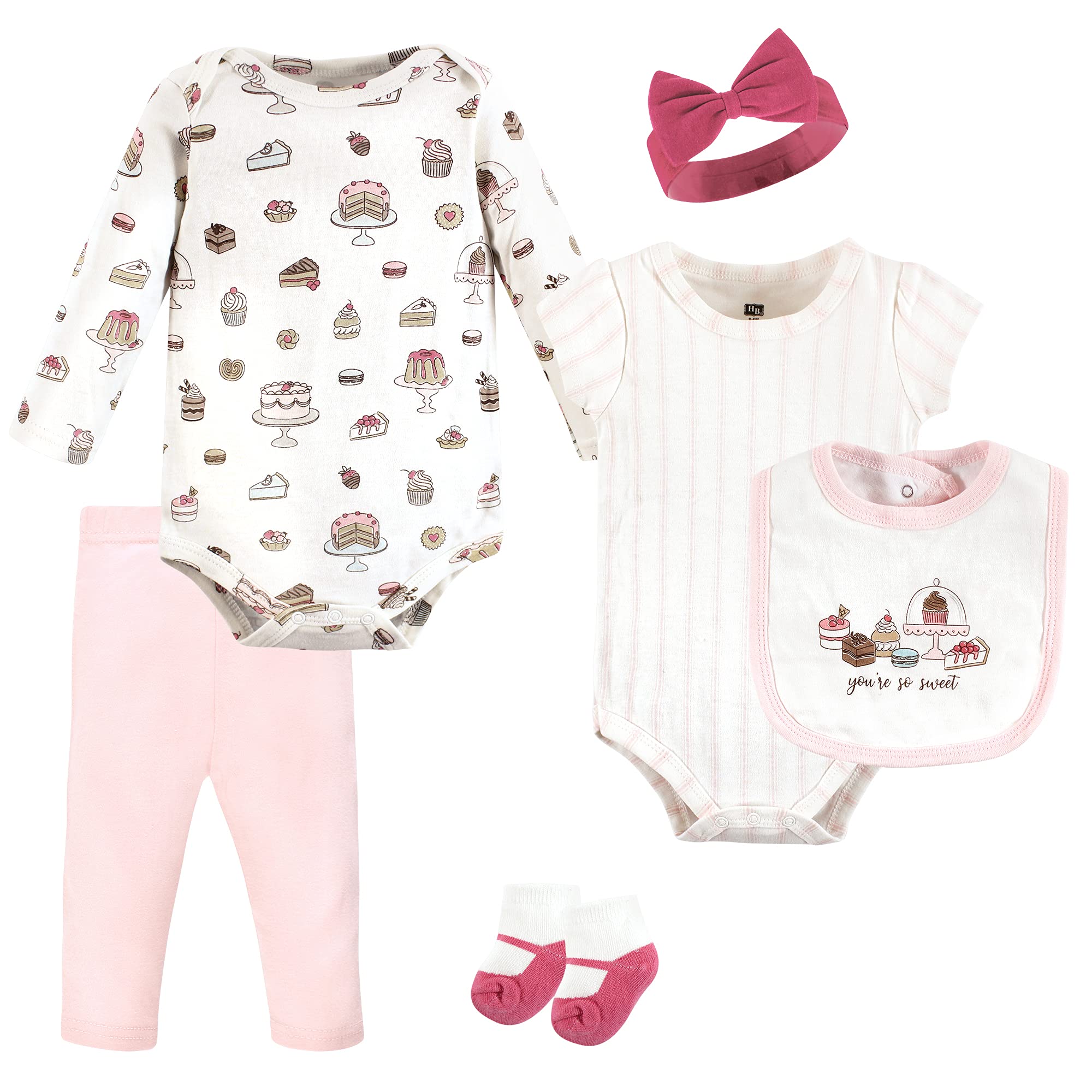 Hudson Baby Unisex Cotton Layette Set - Soft Newborn Outfit for Boys & Girls - Perfect for Hospital, Photo Shoots & Everyday Wear