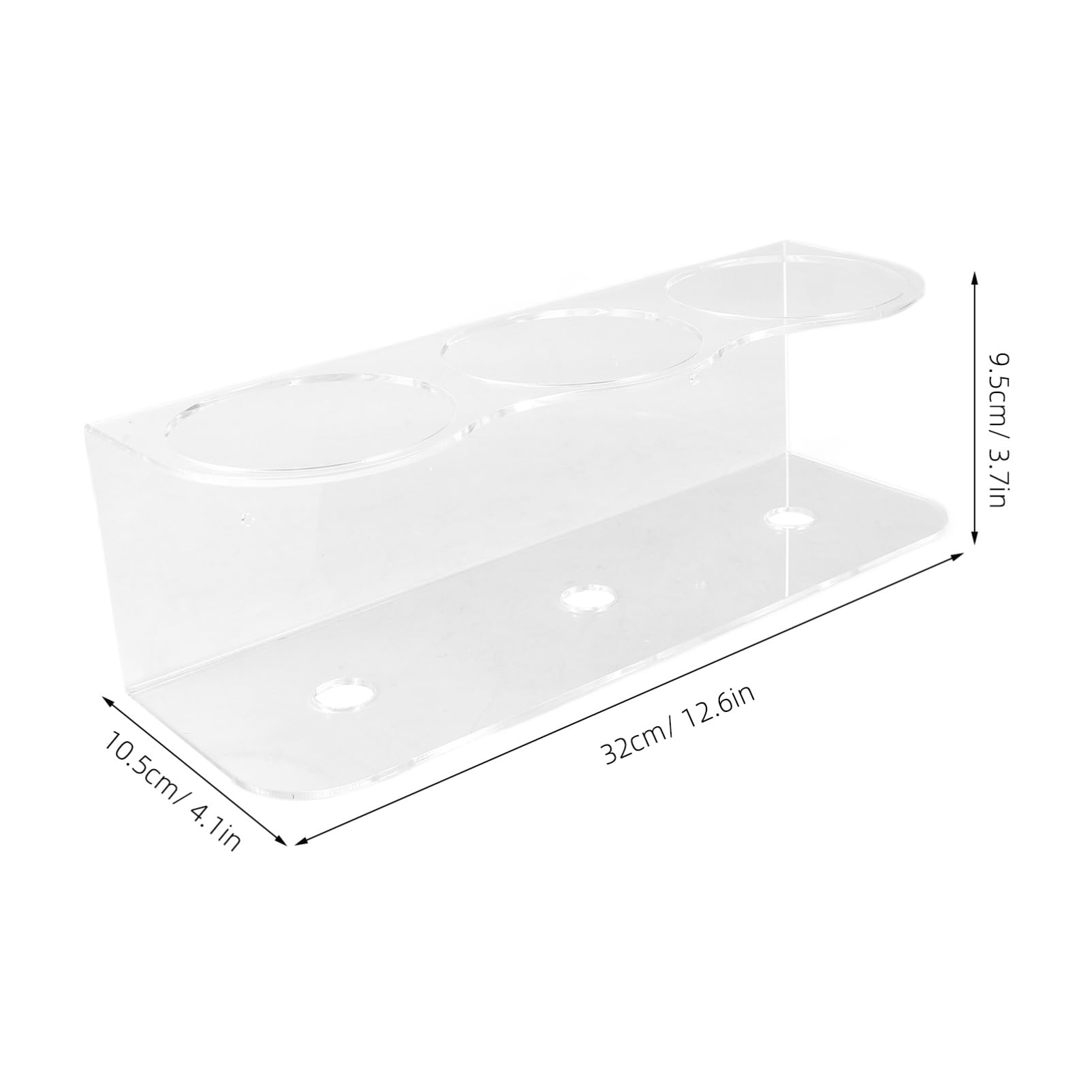 MagicLulu Wall Mount Spray Bottle Rack - Bathroom Storage Organizer with Hooks for Home & Hotel Use - Perfect for Shower, Kitchen, Salon, and Cleaning Supplies Organization