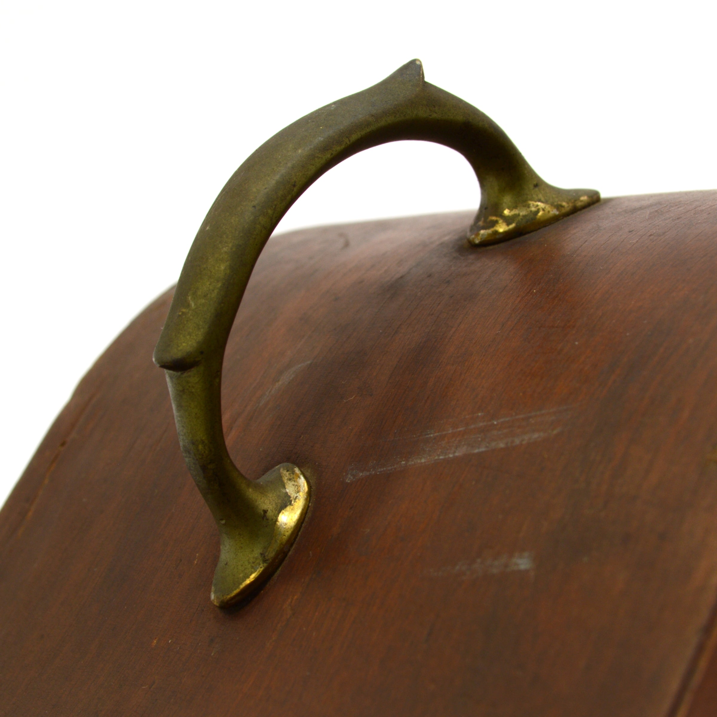 Antique Fraternal Ballot Box - Wood & Brass Secret Voting Box for Freemasons with Curved Top - Perfect for Masonic Lodge Meetings & Historical Collectibles