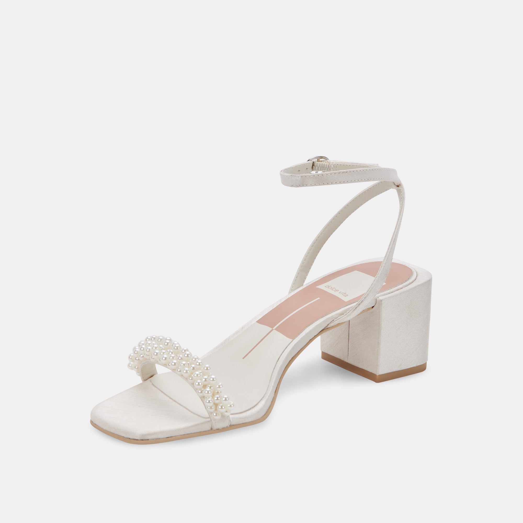ZALIMA Women's Vanilla Pearl High Heels - Elegant Dress Shoes for Weddings, Parties & Special Occasions