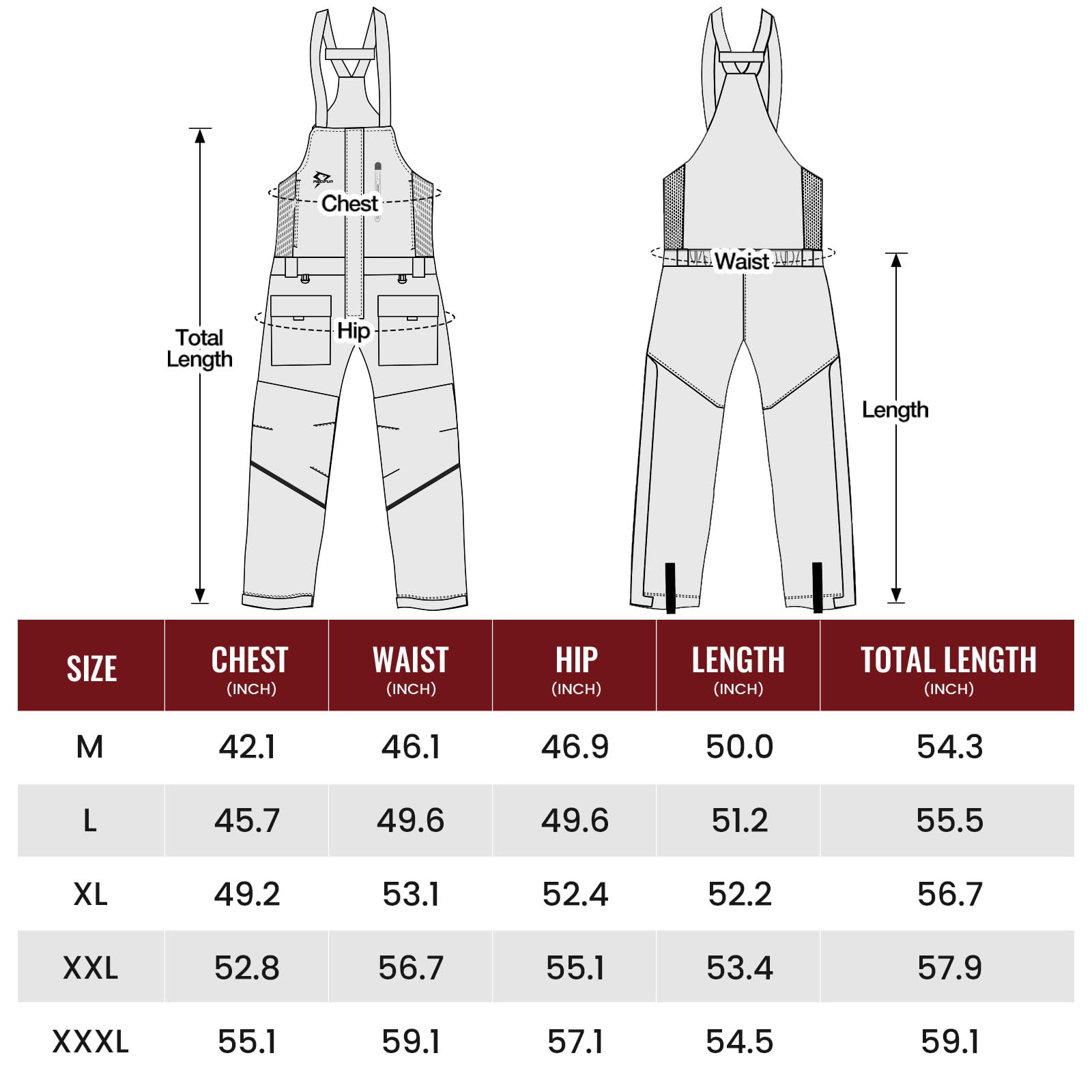 Piscifun Ice Fishing Bibs with Floating Technology - Waterproof Insulated Winter Fishing Overalls for Men & Women | Perfect for Ice Fishing, Snowmobiling & Cold Weather Outdoor Activities