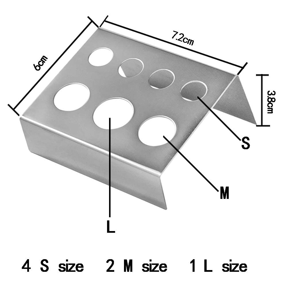 Premium Stainless Steel Ink Cup Tray with 7 Holes - Durable Pigment Cup Holder for Tattoo Artists & Airbrush Painting - Perfect for Ink Organization in Tattoo Studios & Art Workshops