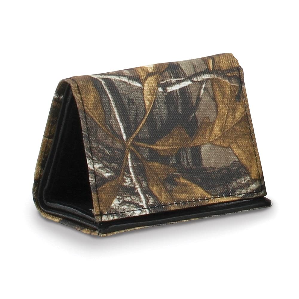 Realtree RFID Trifold Wallet for Women - Brown Genuine Leather with Diamond Pattern | Secure Credit Card Holder & ID Organizer | Perfect for Travel, Shopping, and Everyday Use