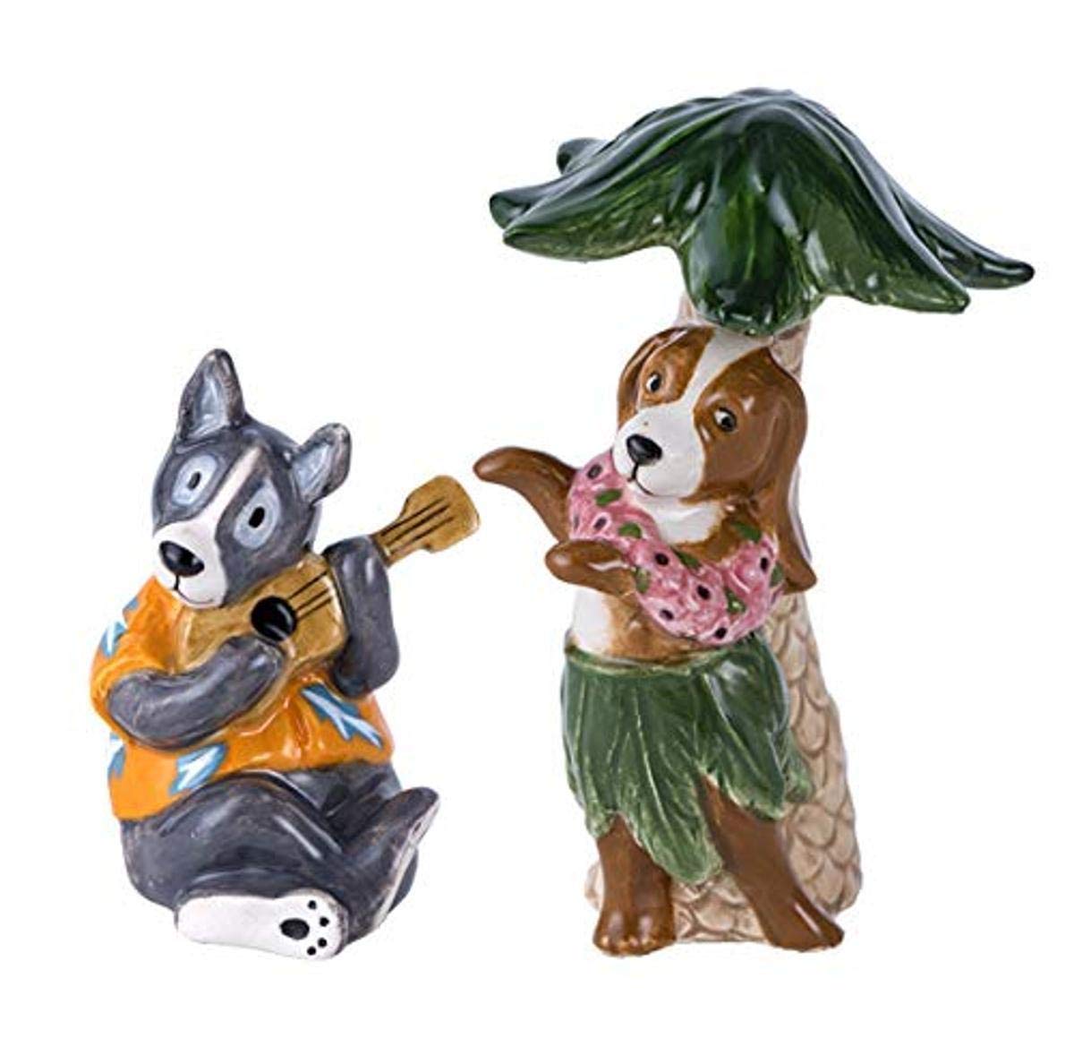 Blue Sky Ceramics Dog-Themed Salt and Pepper Shaker Set - Cute Animal Kitchen Decor for Dining Table, Perfect Gift for Dog Lovers & Home Use