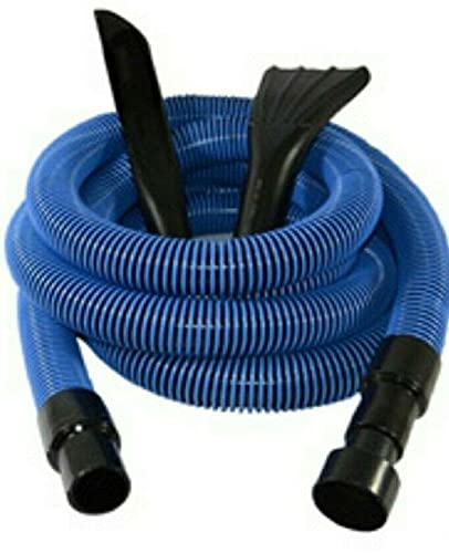 15 Foot Vacuum Tool Kit - 15ft Wet/Dry Vacuum Hose with Crevice & Claw Attachments (1-1/2