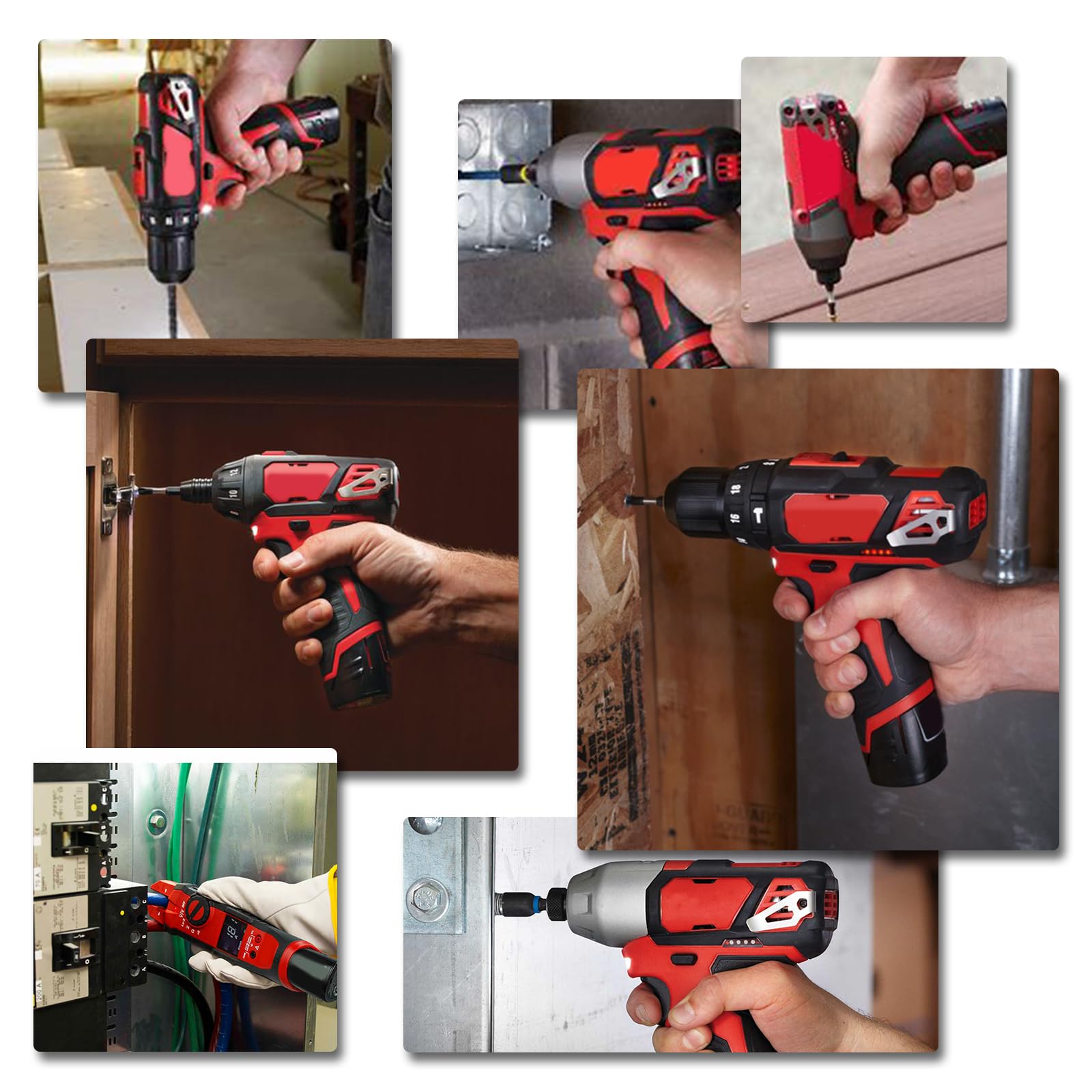 2-Pack Milwaukee 12V 3.0Ah Lithium-Ion Replacement Battery - Compatible with 48-11-2411, 48-11-2420, 48-11-2401, 48-11-2402 Models - Works with Milwaukee 12V Cordless Power Tools (Red) - Perfect for Drills, Screwdrivers, and Other 12V Milwaukee Tools