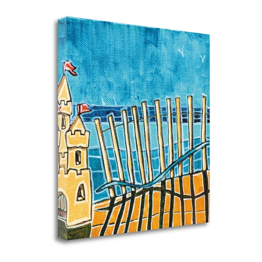 Stuart Roy Beach Scene II Fine Art Giclee Print - Gallery Wrapped Canvas Wall Art Ready to Hang - Perfect for Living Room, Bedroom & Coastal Home Decor