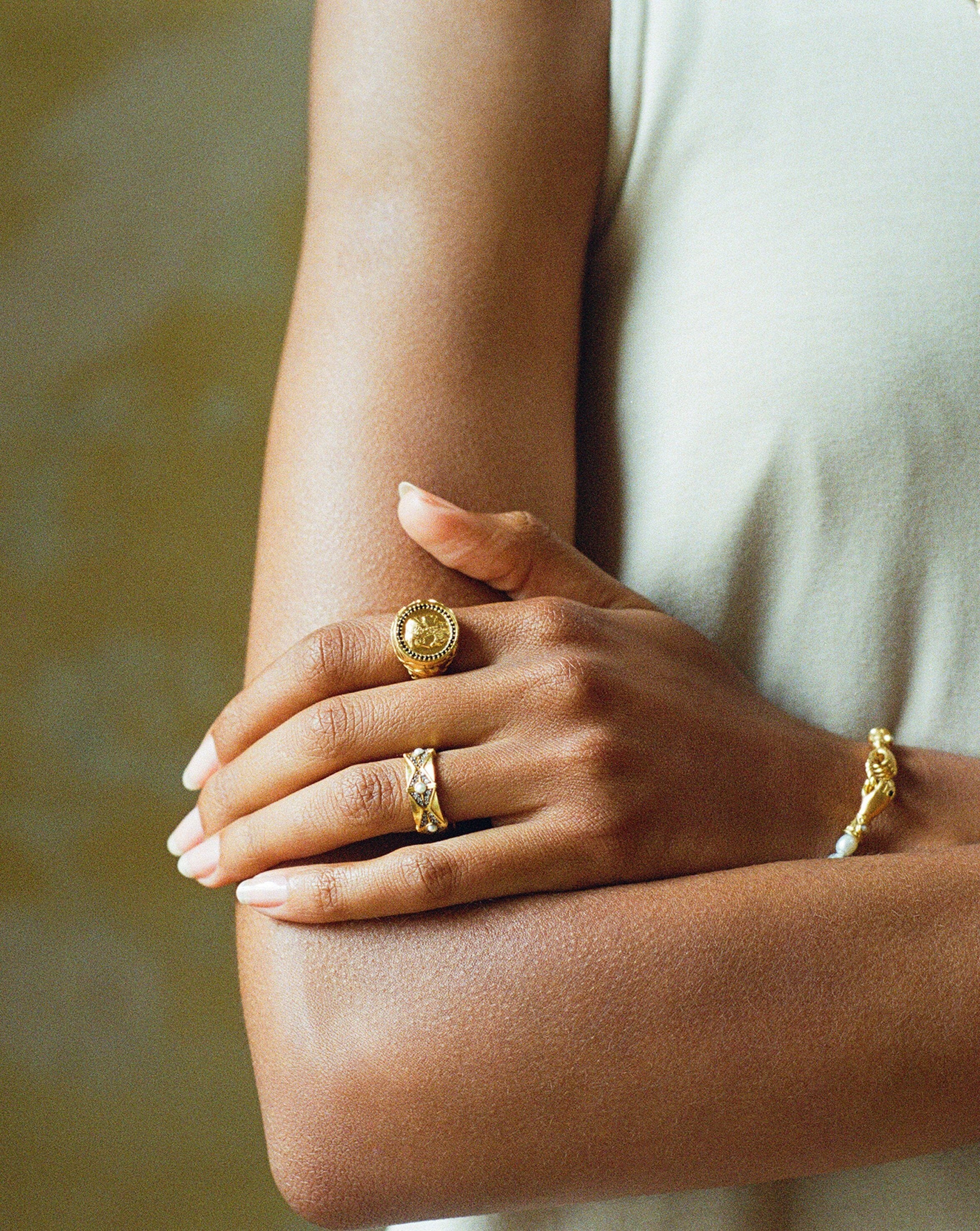 Harris Reed Jewel in the Crown Ring - Elegant Statement Ring for Women | Perfect for Parties, Weddings & Special Occasions