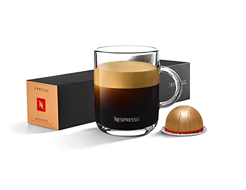 Nespresso VertuoLine Coffee Pods 50 Capsules - Light/Medium/Dark Roast Espresso Sleeves | Variety Pack & Decaf Options (Melozio DECAF, Cereal Notes) | Perfect for Home & Office Coffee Brewing