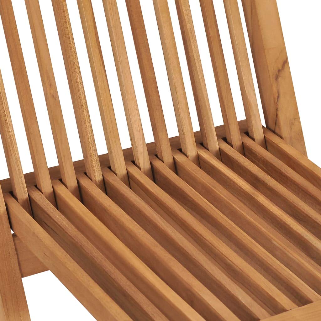2 Pack Solid Teak Wood Folding Patio Chairs with Armrests - Outdoor Camping, Beach, Garden & Deck Lounge Chairs for Relaxing in Backyard, Poolside or Picnic