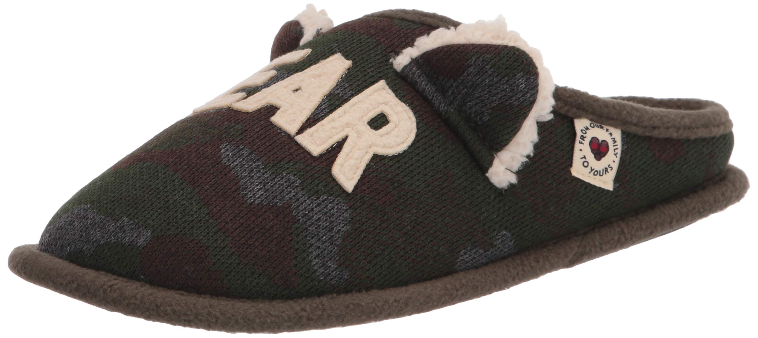 Dearfoams Women's Lil Bear Soft Memory Foam Clog Slippers - Cozy Indoor/Outdoor House Shoes for Relaxing at Home, Gardening & Errands