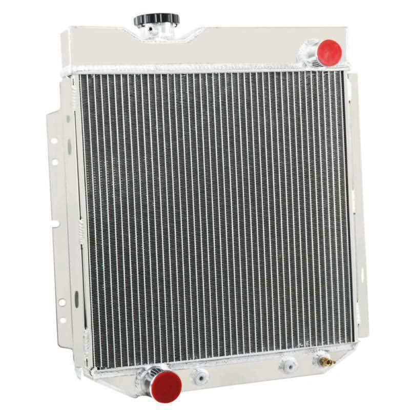 High-Performance CU251 Aluminum Radiator for 1960-1966 Ford Mustang, Ranchero, Falcon & Mercury Comet 5.0L V8 - 3 Row Cooling System with Shroud & Fan Relay Kit - Perfect for Classic Car Restoration & Hot Rod Upgrades