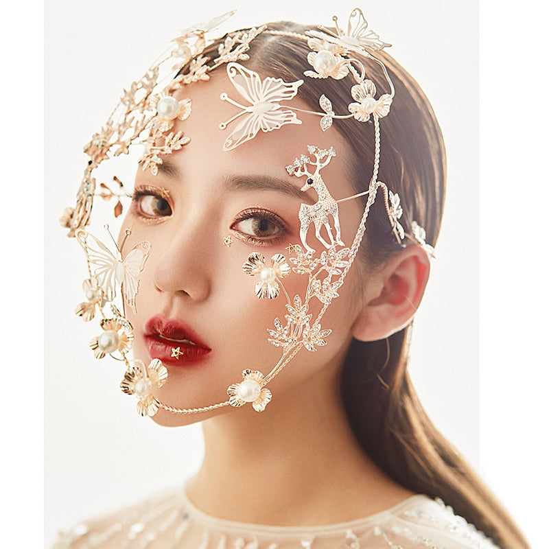 Elegant Mystique Avant Garde Headpiece for Women - Unique Fashion Hair Accessory for Weddings, Parties & Special Occasions