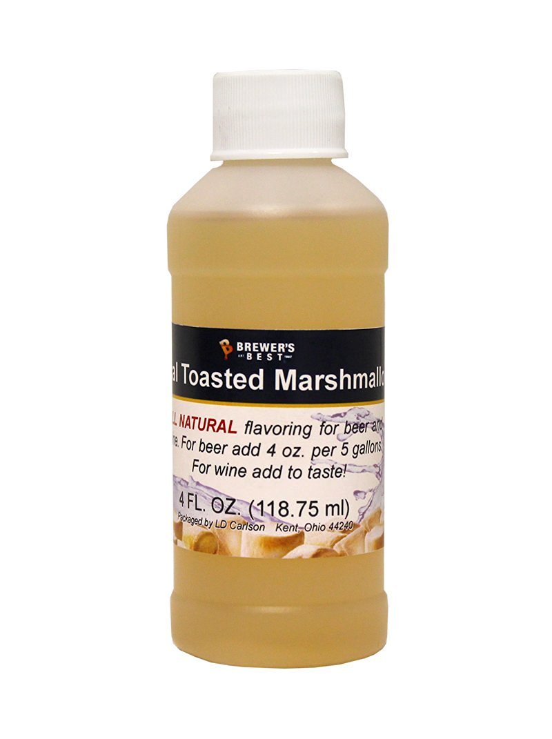 Brewer's Best Natural Beer and Wine Fruit Flavoring - Toasted Marshmallow Extract for Home Brewing & Cocktail Making | Perfect for Craft Beer, Wine, and DIY Beverages