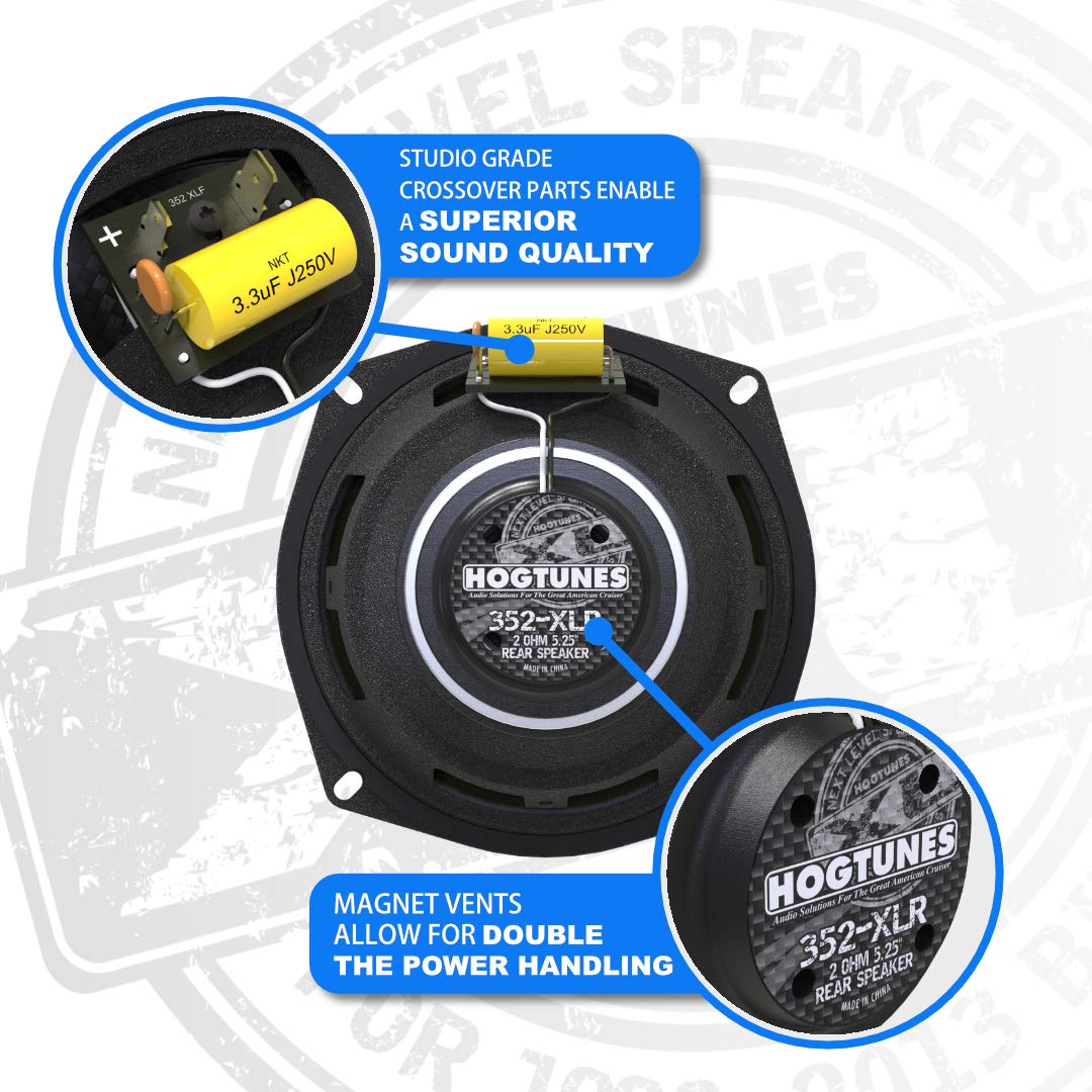 Hogtunes 352-XLR High Performance XL Series 5.25
