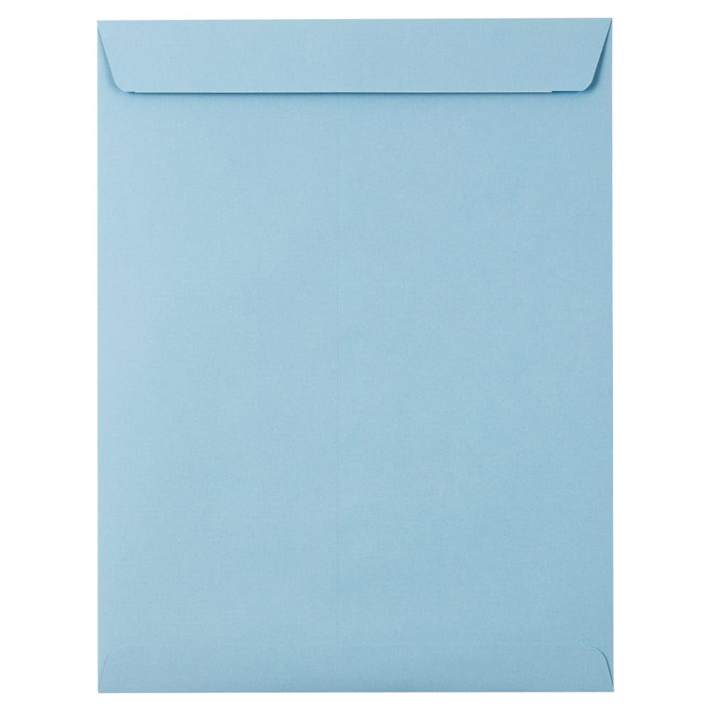 LUXPaper 10 x 13 Open End Envelopes - Self Seal, Baby Blue, 80lb Text Weight, Pack of 250 | Perfect for Wedding Invitations, Business Mailings & Greeting Cards