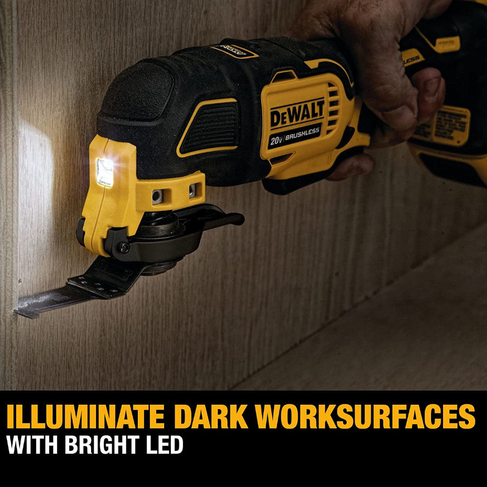 DEWALT Atomic 20V MAX* Brushless Cordless Oscillating Multi-Tool Kit (Refurbished with Warranty) - DCS354D1 | Perfect for DIY Projects, Home Renovations & Professional Construction Work