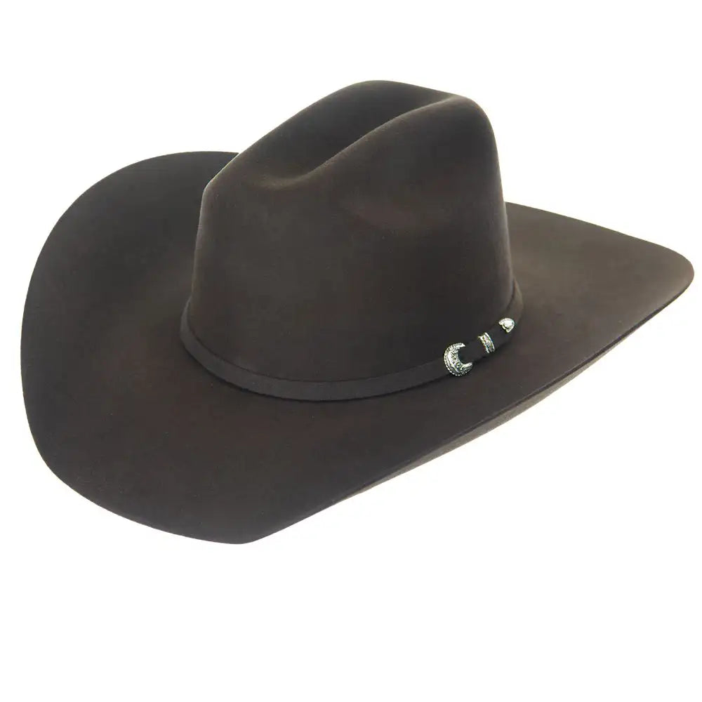 Justin Ryder 10-Pack Fur Felt Cowboy Hats for Men - Western Style Rancher Hat with Wide Brim - Perfect for Rodeo, Country Music Festivals & Outdoor Adventures