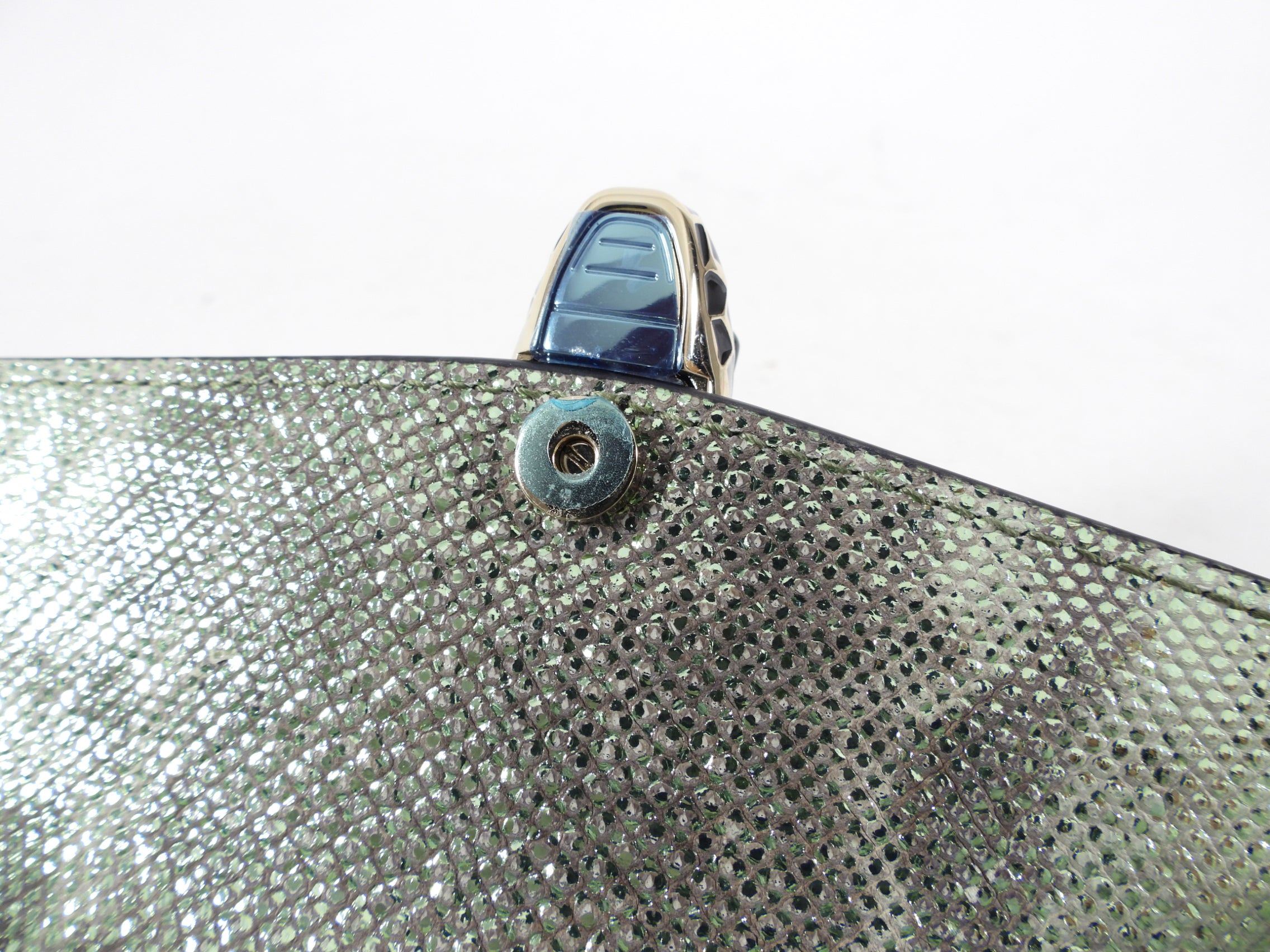 Bulgari Mini Metallic Green Serpenti Forever Crossbody Bag - Luxury Designer Handbag for Women | Perfect for Evening Parties, Date Nights & Special Occasions