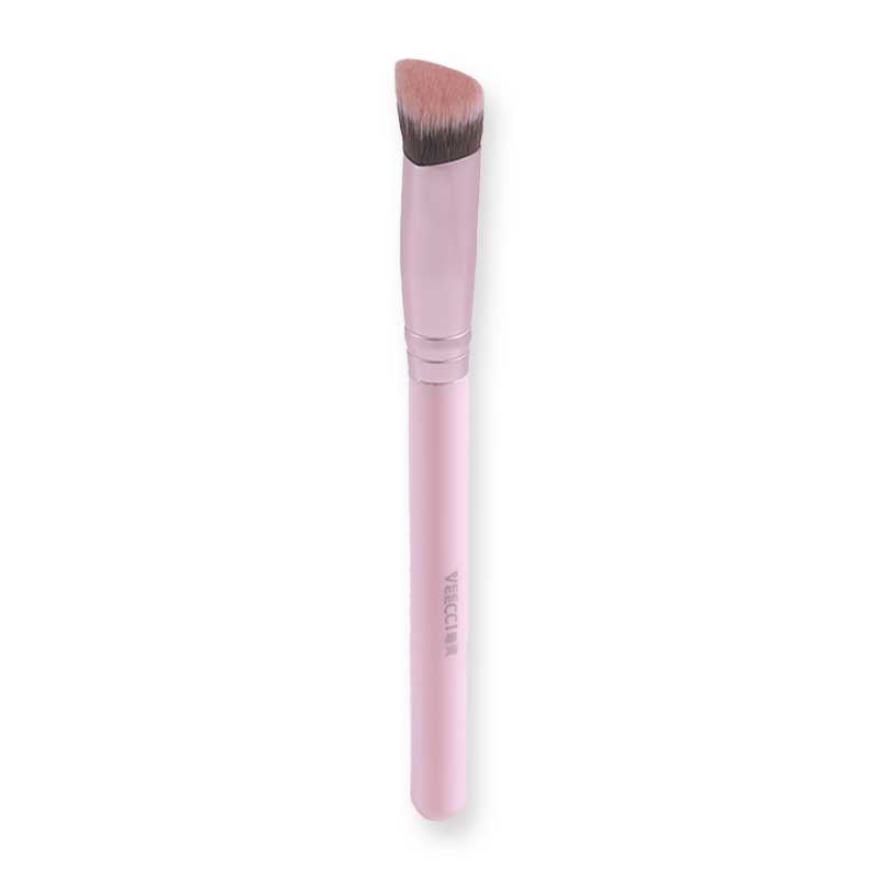 VEECCI Triangular Highlighting Brush - Soft Makeup Brush for Contouring, Blending & Highlighting - Perfect for Face, Cheeks & Eyes - Ideal for Professional & Everyday Makeup