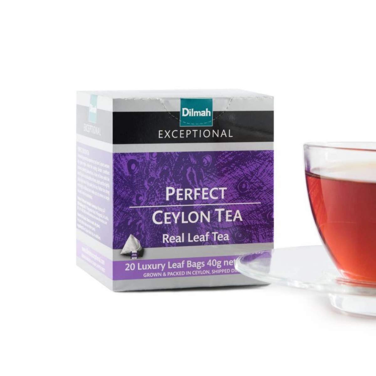 Dilmah Perfect Ceylon Tea - 120 Tea Bags (6 Packs x 20) | Premium Pure Ceylon Black Tea in Luxury Leaf Bags | Exceptional Range for Gifts, Afternoon Tea & Relaxation