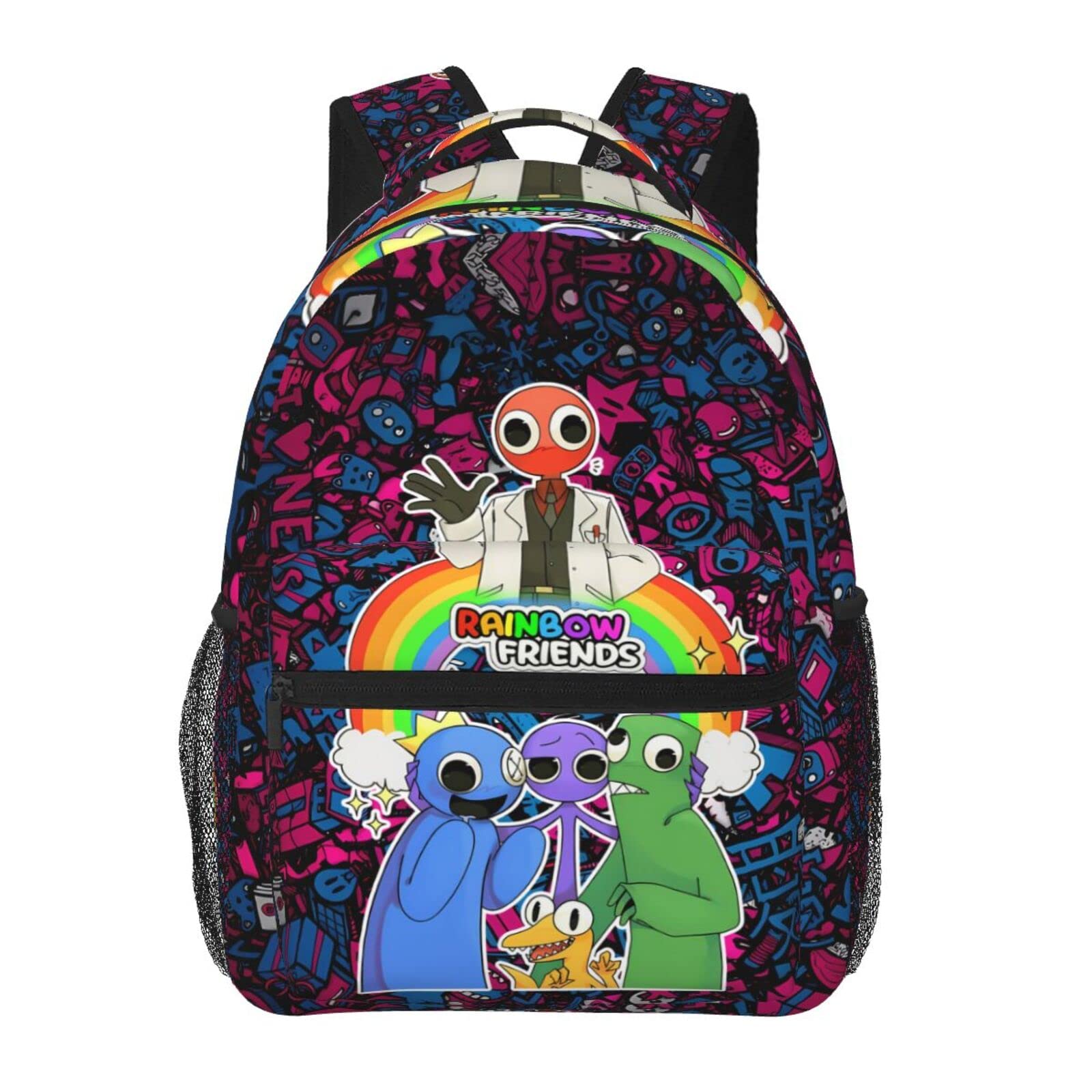 Ogniwo Cartoon Anime Backpack - 3D Printing Travel Backpack for School, Work & Daily Use | Multifunctional Laptop Bag with Unique Design | Perfect for Students, Commuters & Anime Fans