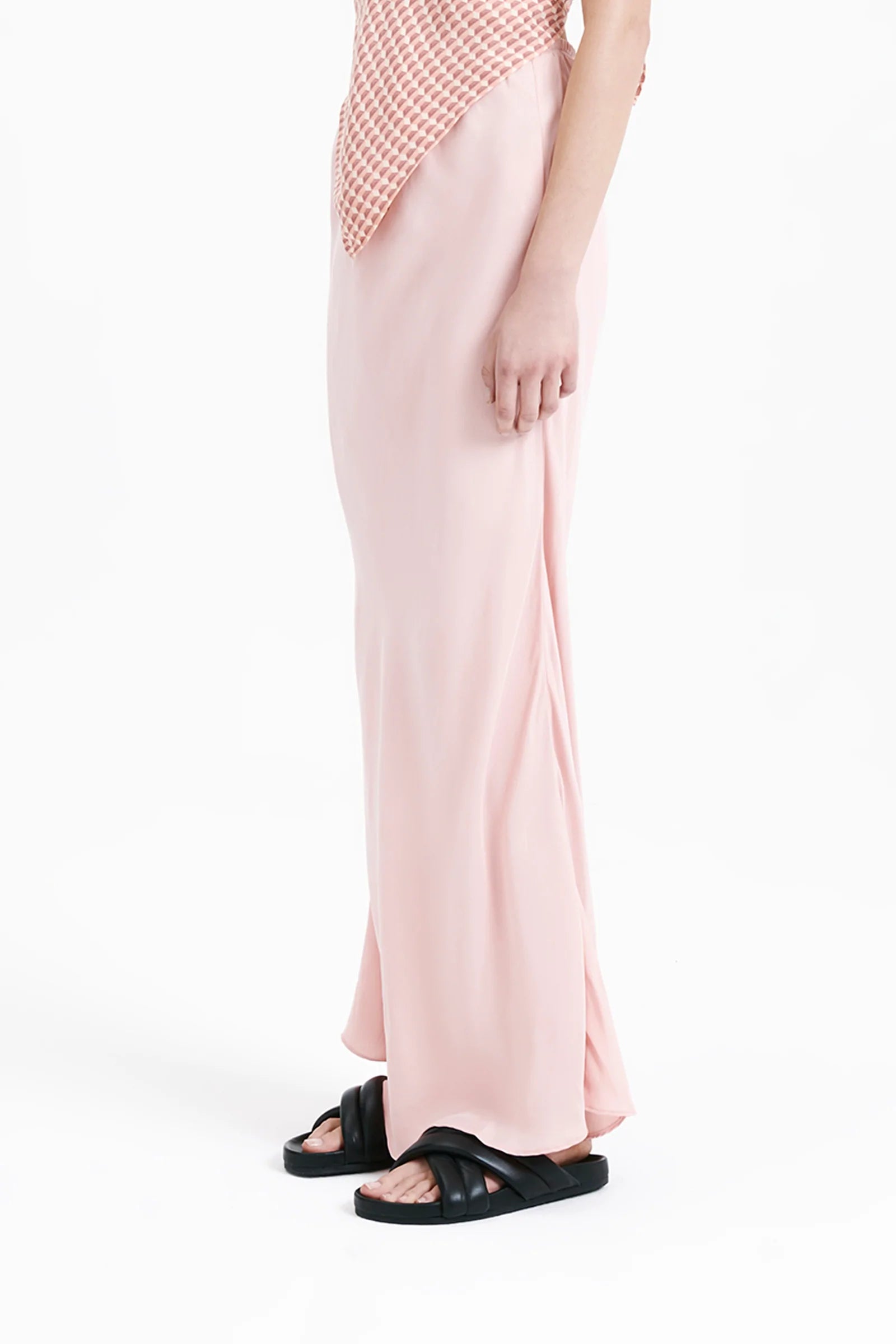 Ari Cupro Skirt - Soft & Breathable Women's Midi Skirt in Guava Color | Perfect for Summer Outfits, Beach Vacations & Casual Wear