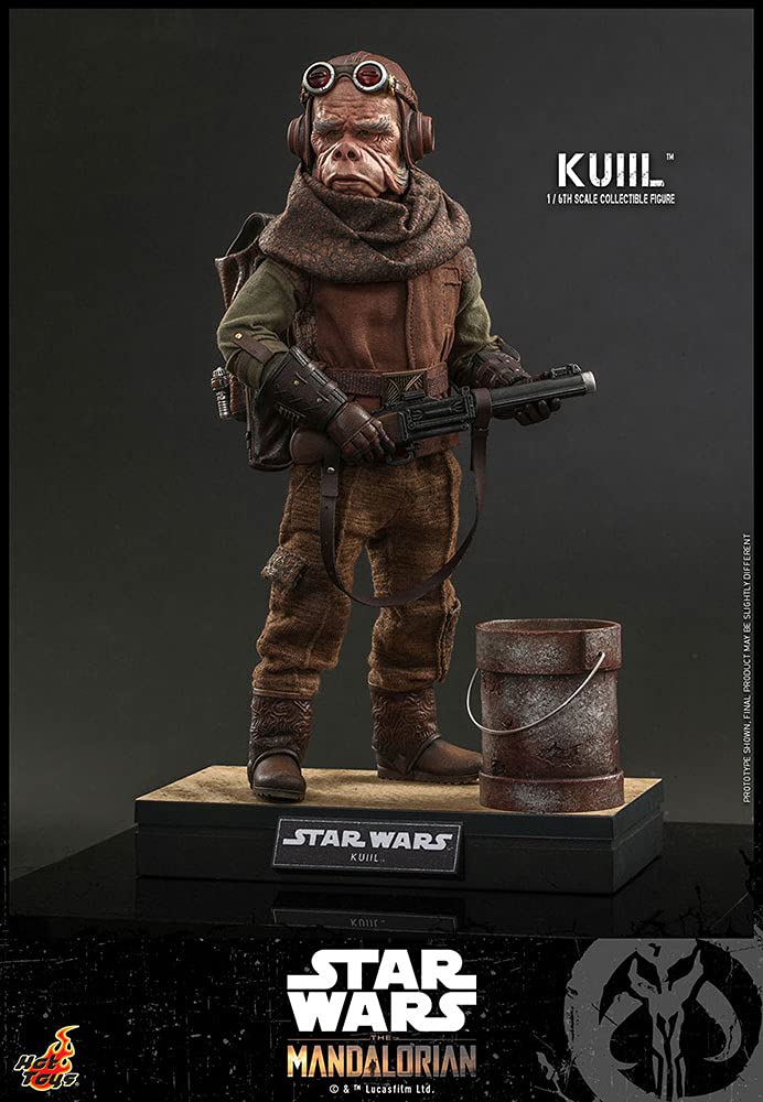 Hot Toys 1:6 Scale Kuiil Action Figure - The Mandalorian Collectible Toy for Adults, Star Wars Gift for Fans | Display, Collection, Cosplay Prop