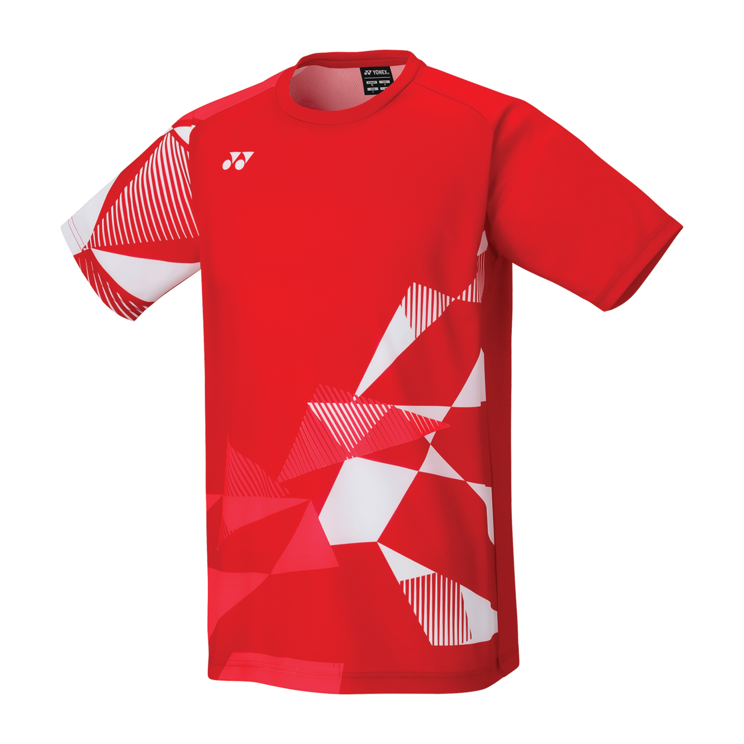 Yonex 16744EX Tango Red Unisex Badminton & Tennis Shirt - Breathable Performance Sports Top for Men & Women - Perfect for Court Matches & Casual Wear