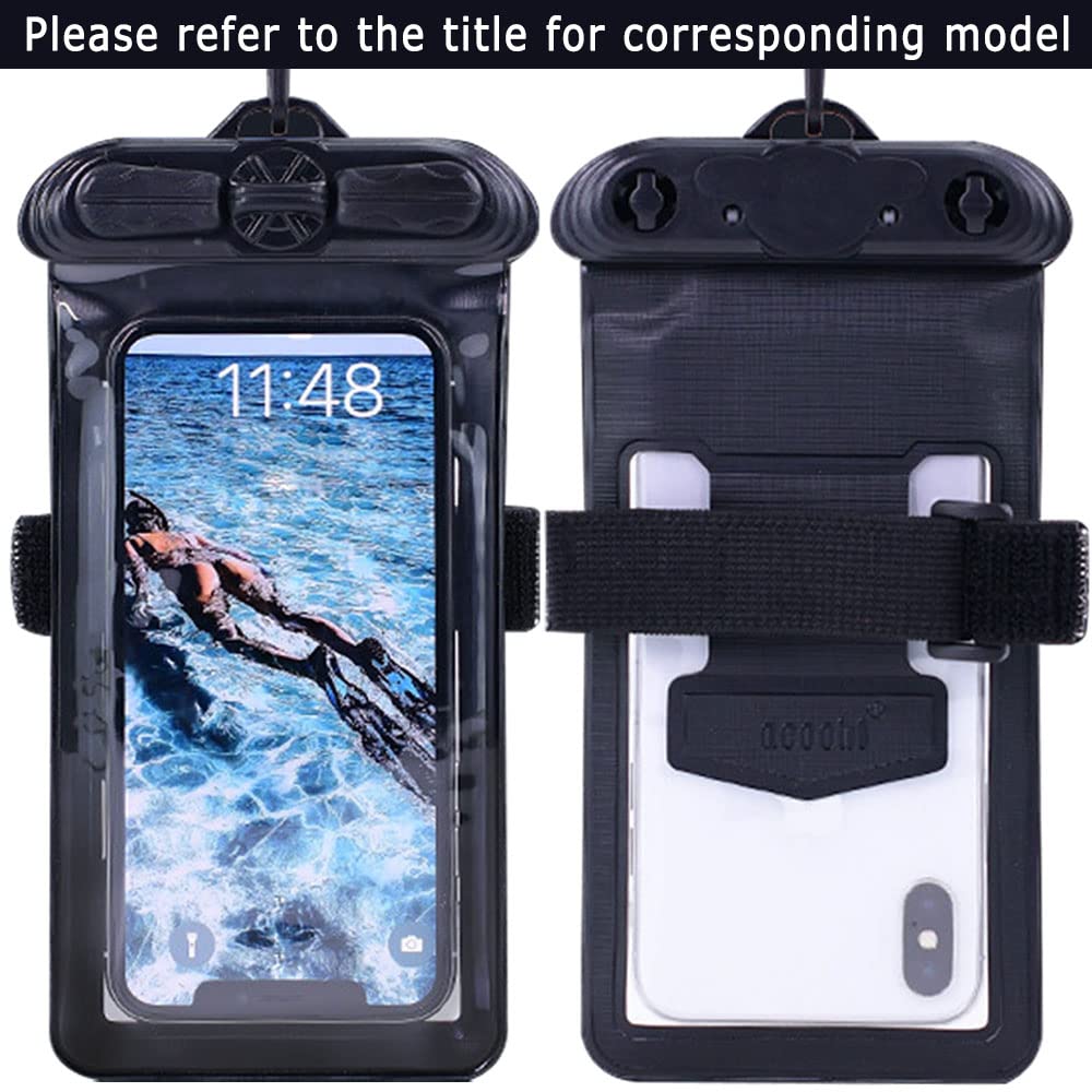Waterproof Phone Case for Coolpad Illumina - Black Dry Bag Pouch for Swimming & Outdoor