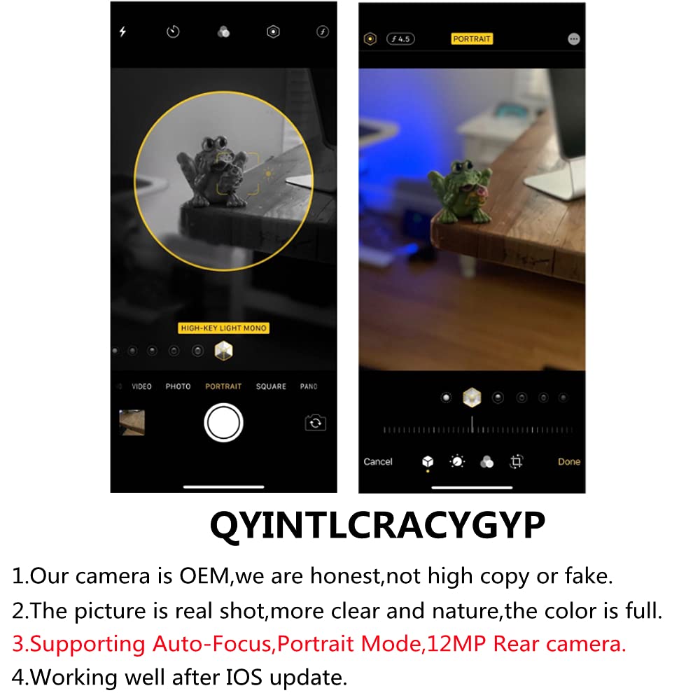 12MP Autofocus Rear Camera for iPhone XS & XS Max - Reverse Camera with Portrait Mode, Repair Tools & Waterproof Glue | Perfect for DIY Phone Repairs & Car Reverse Parking Assistance