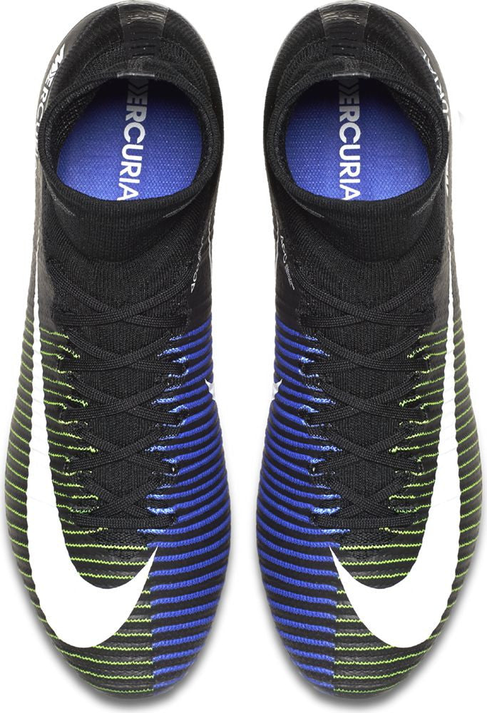 Nike Mercurial Superfly V FG Soccer Cleats - Black/Electric Green - Lightweight Football Shoes for Men - Perfect for Turf & Field Play