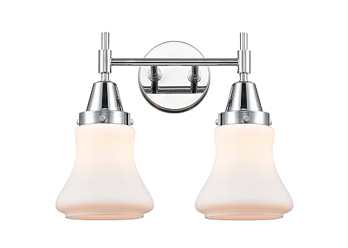 Innovations 447-2W-PC-G191 Transitional Two-Light Bathroom Vanity in Chrome Finish - Perfect for Modern Bathroom Lighting and Decor