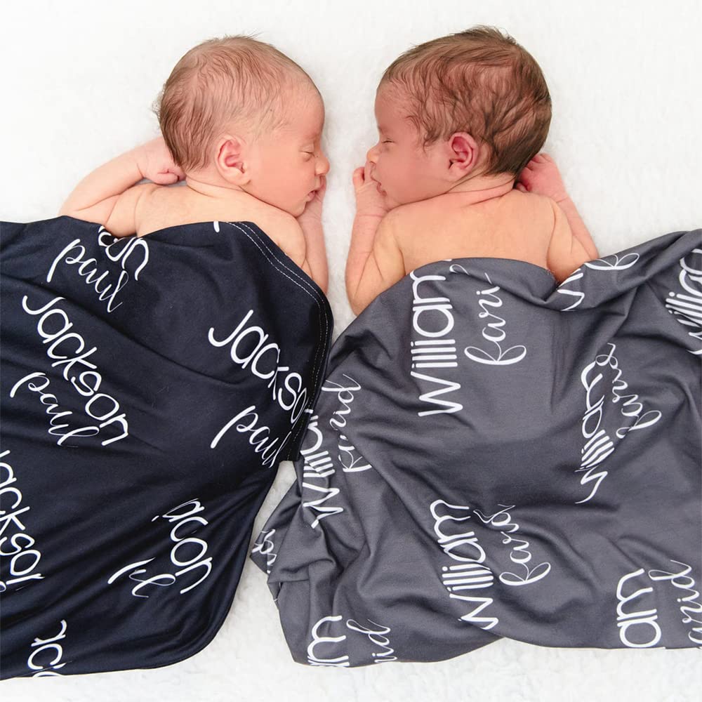 Personalized Baby Name Blanket - Custom Nursery Christening & Baptism Gift for Newborns, Kids, Adults - Perfect for Mom & Grandma - Soft & Cozy Baby Blankets for Girls & Boys - Ideal for Nursery Decor, Baby Shower Gifts & Family Keepsakes