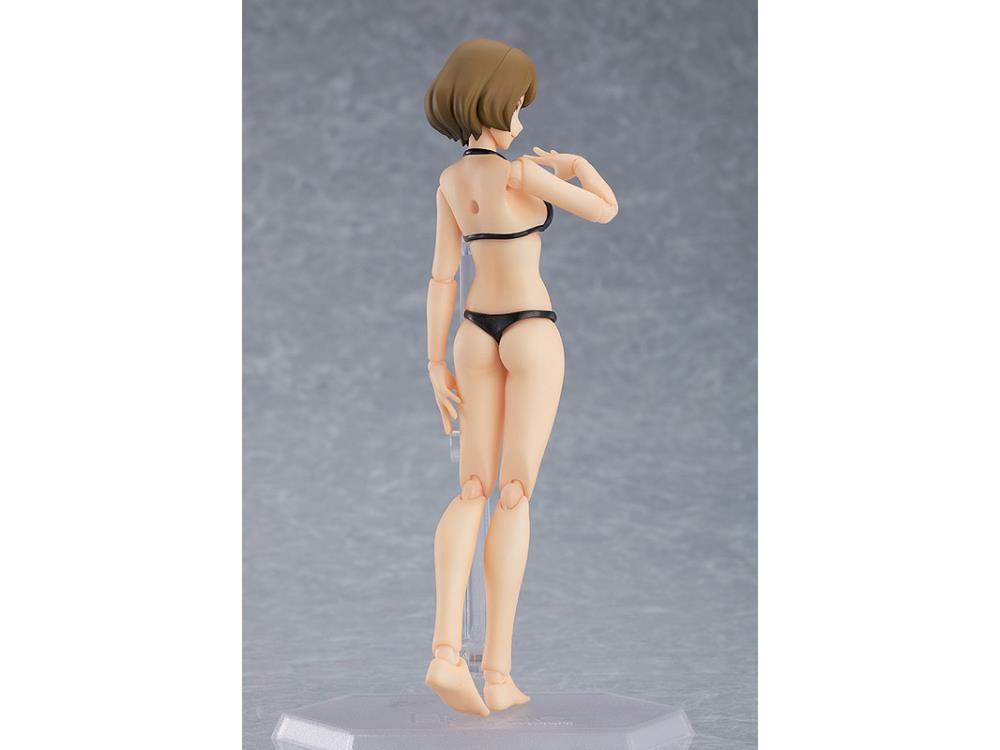 Figma #495 Chiaki Female Swimsuit Body Action Figure - Anime Collectible for Display & Photography | Perfect for Cosplay, Gift Giving & Anime Fans Collection
